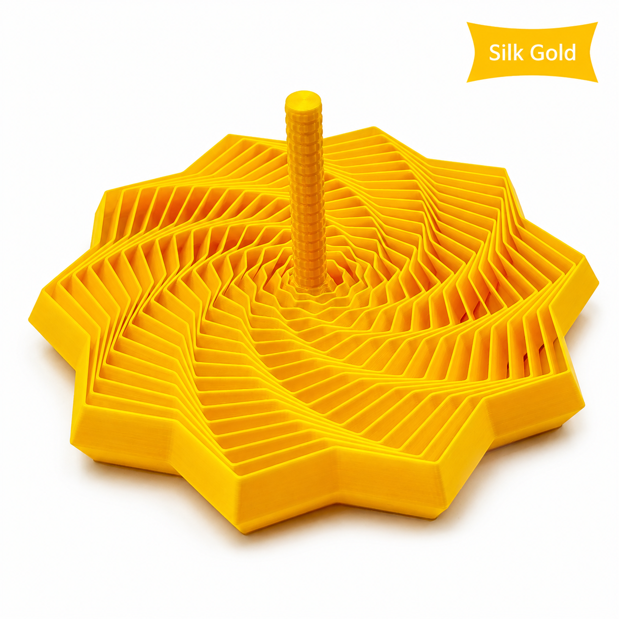 3D Printed Spiral Tower Fidget Spinner – Optical Illusion Stress Relief Toy – product image 5