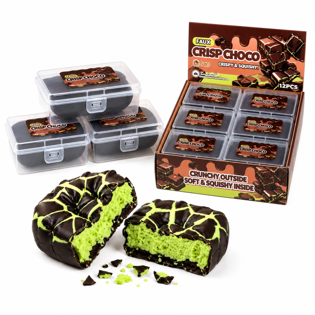 Crispy Chocolate Squishy Toy – Crunchy Sensory Stress Relief Toy – product image 1