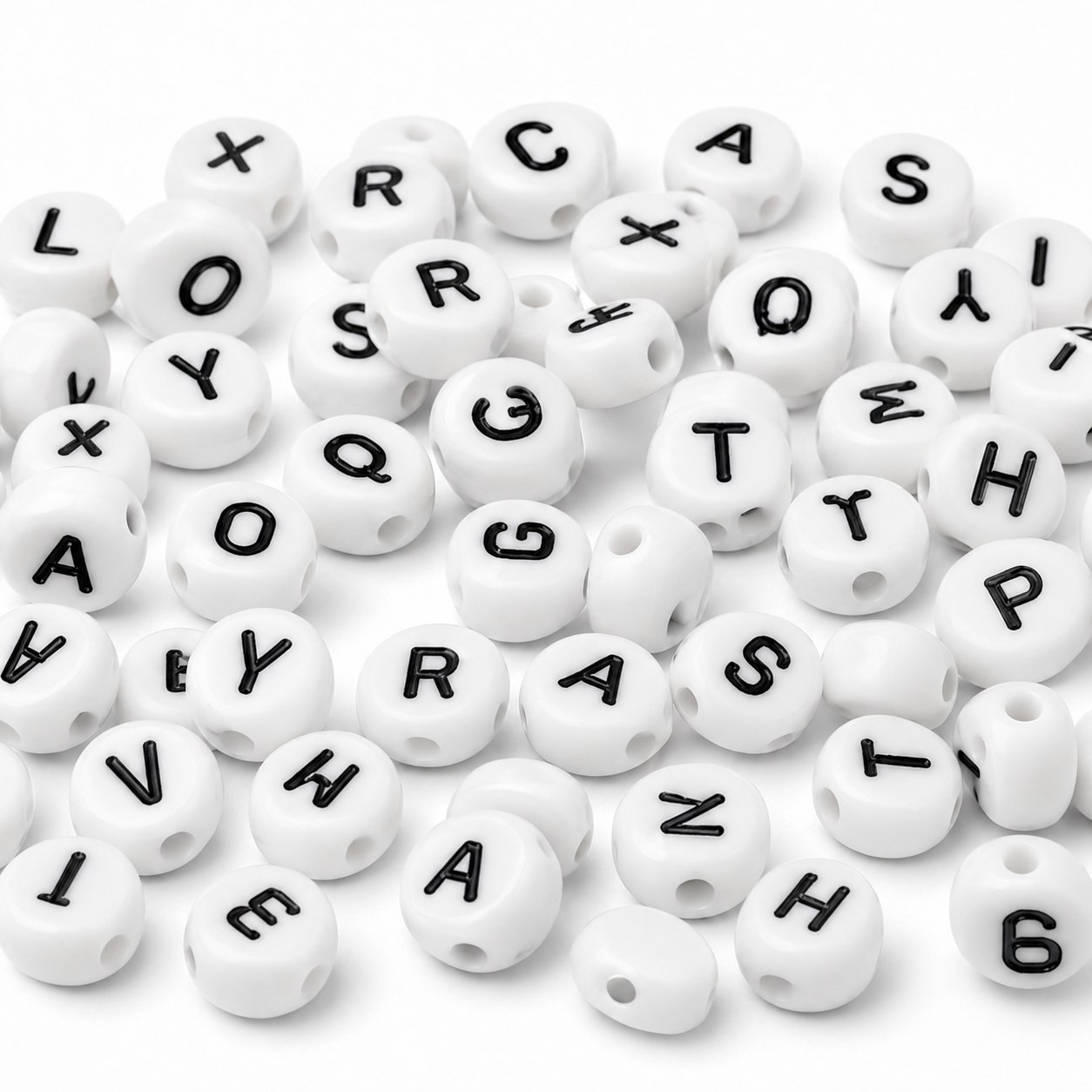 Wholesale Acrylic Alphabet Letter Beads 4×7mm for DIY Jewelry Making – product image 4