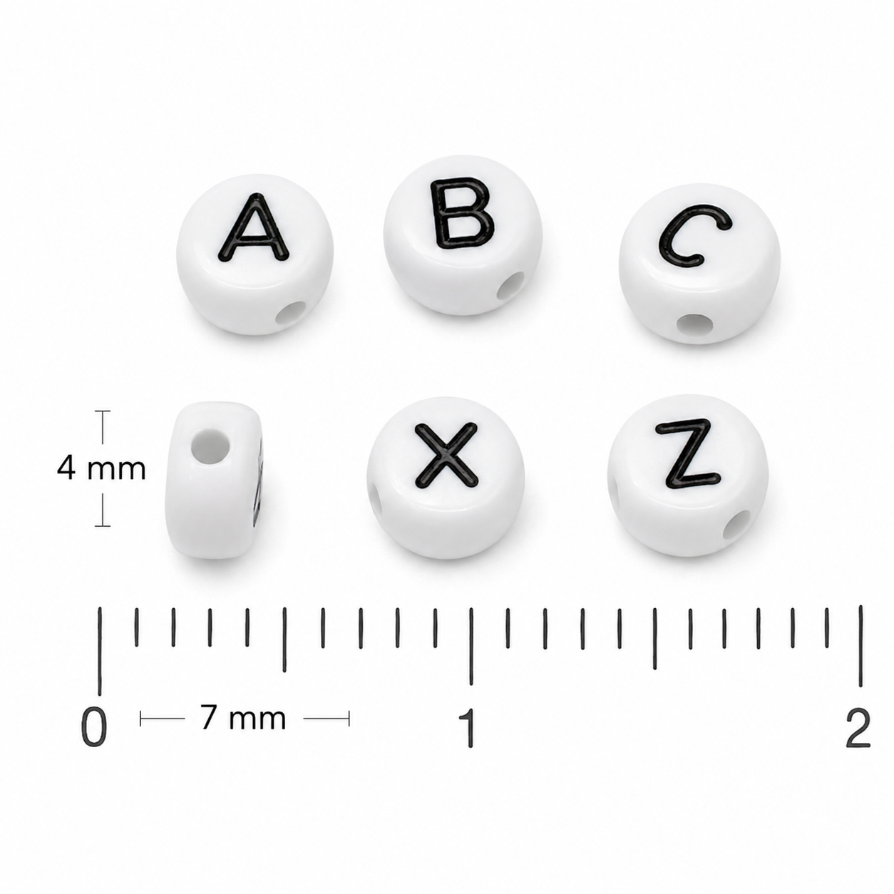 Wholesale Acrylic Alphabet Letter Beads 4×7mm for DIY Jewelry Making – product image 3