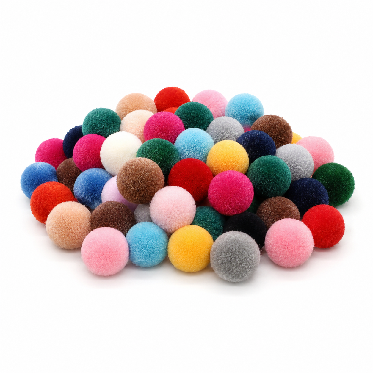 Wholesale Colorful Pom Poms for DIY Crafts – 1.5cm to 5cm – product image 1
