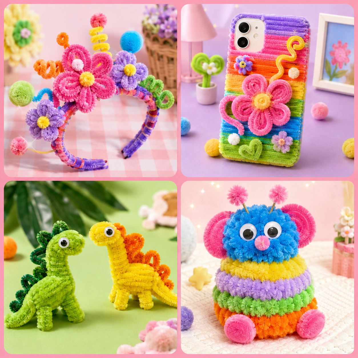 Wholesale 6mm Chenille Stems 30cm 100pcs Pipe Cleaners for DIY Crafts – product image 3