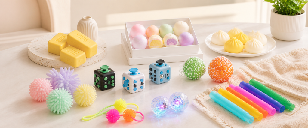 Wholesale stress relief toys, DIY accessories and LED party products