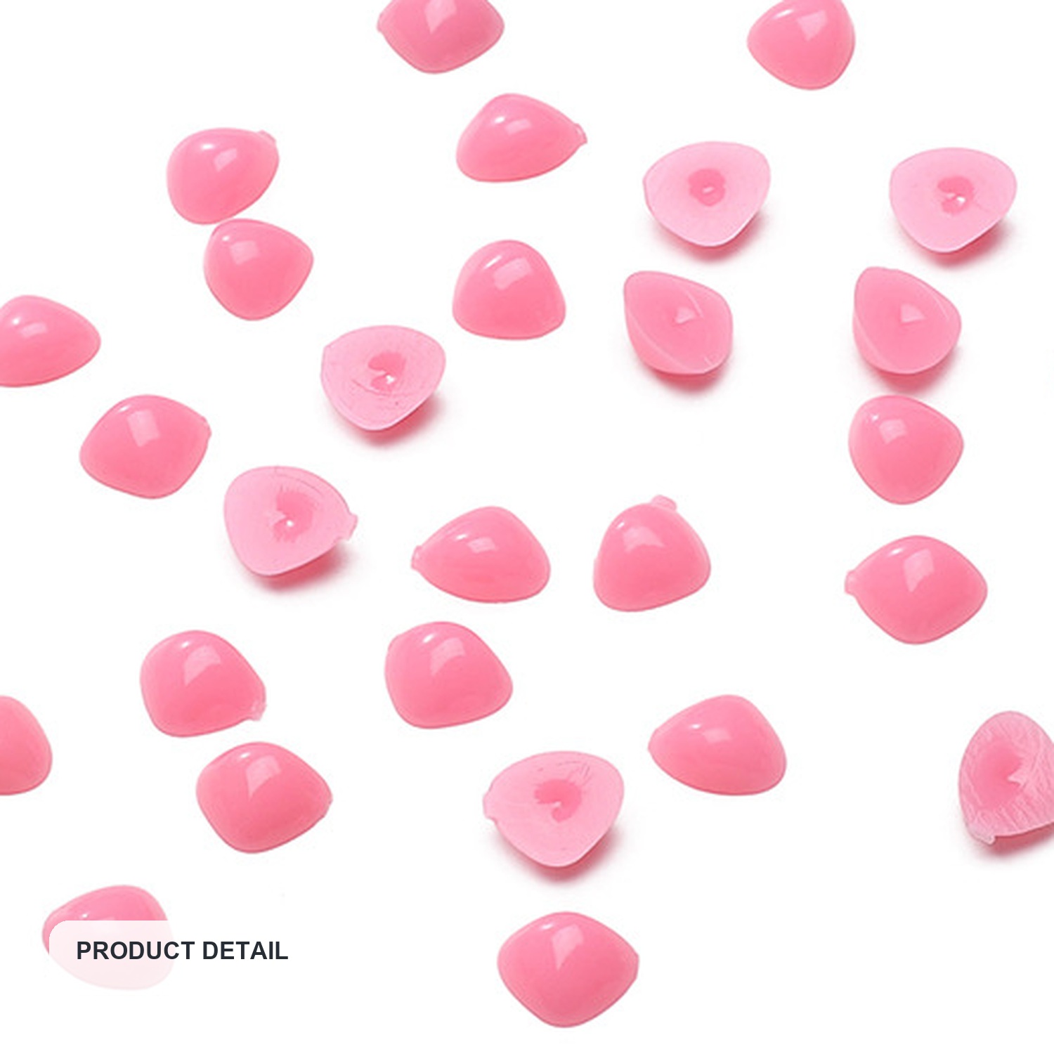 Acrylic Triangle Animal Noses for Plush Toy Making, 6–20 mm — product detail view two