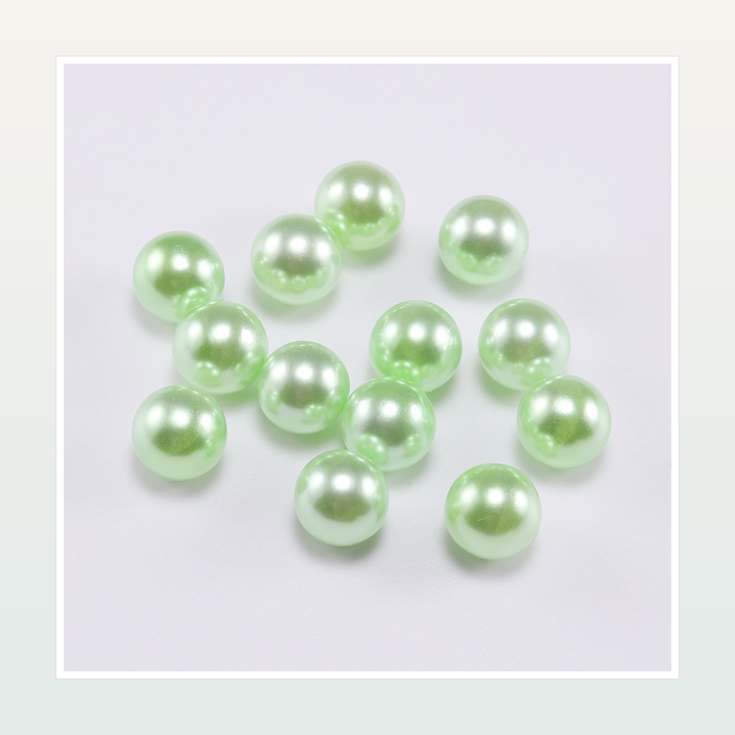 ABS Imitation Pearl Beads Without Holes for Crafts, 3–14 mm — product application view one
