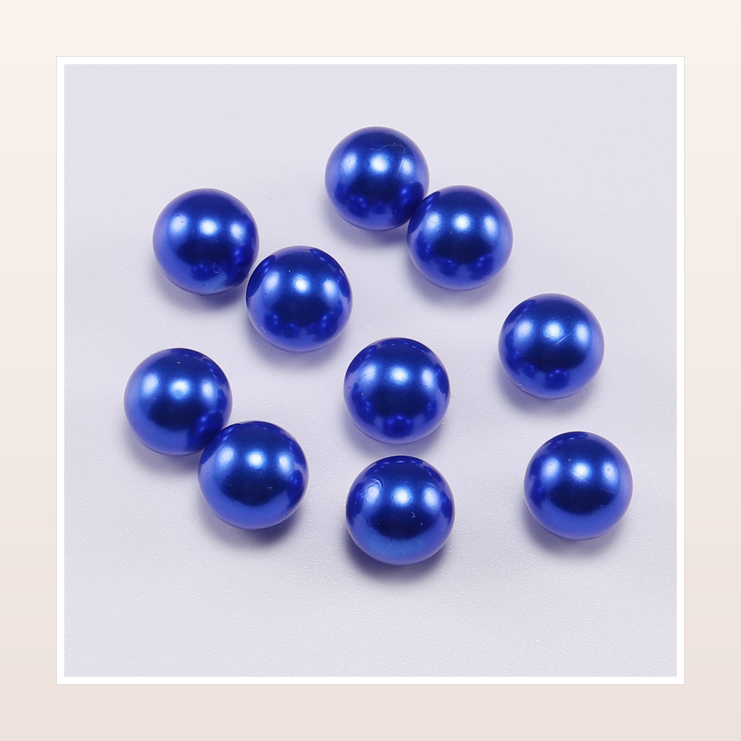 ABS Imitation Pearl Beads Without Holes for Crafts, 3–14 mm — product application view three