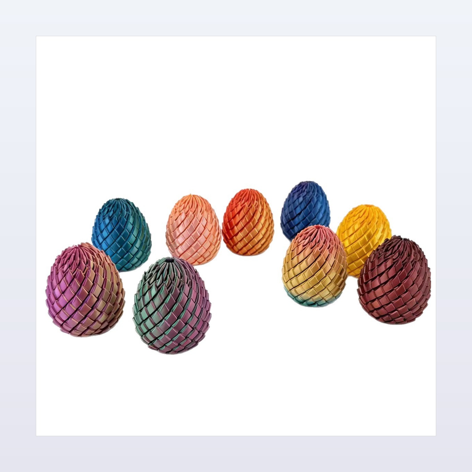 3D-Printed Transforming Dragon Egg Fidget Toy, 5.7–7.5 cm — product application view two