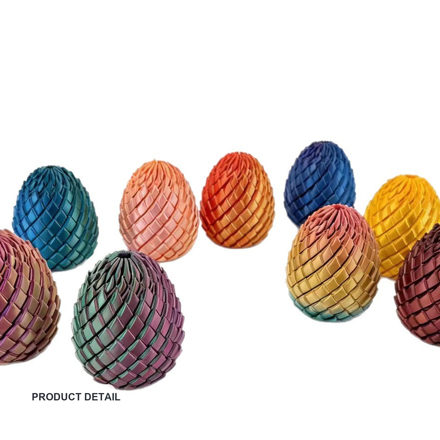 3D-Printed Transforming Dragon Egg Fidget Toy, 5.7–7.5 cm — product detail view one