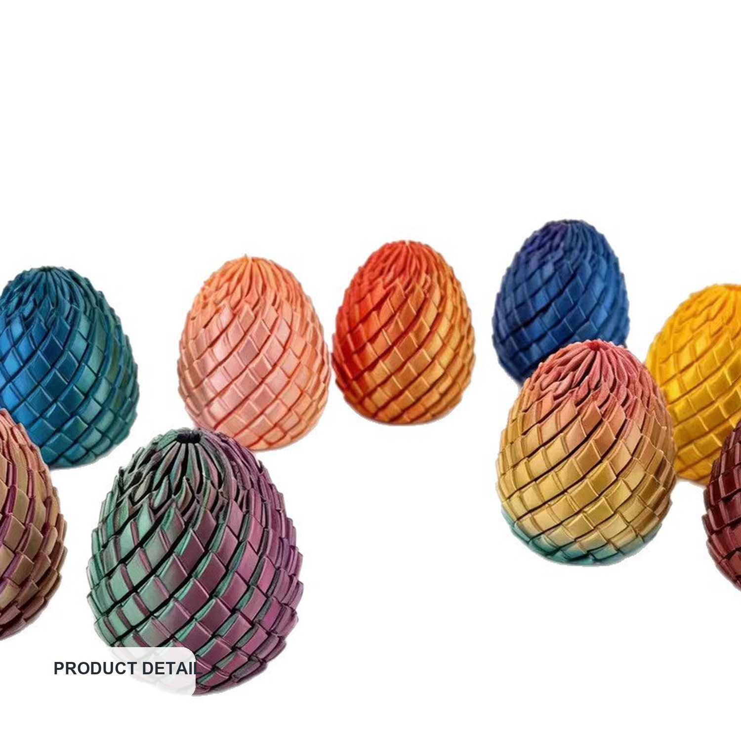 3D-Printed Transforming Dragon Egg Fidget Toy, 5.7–7.5 cm — product detail view two