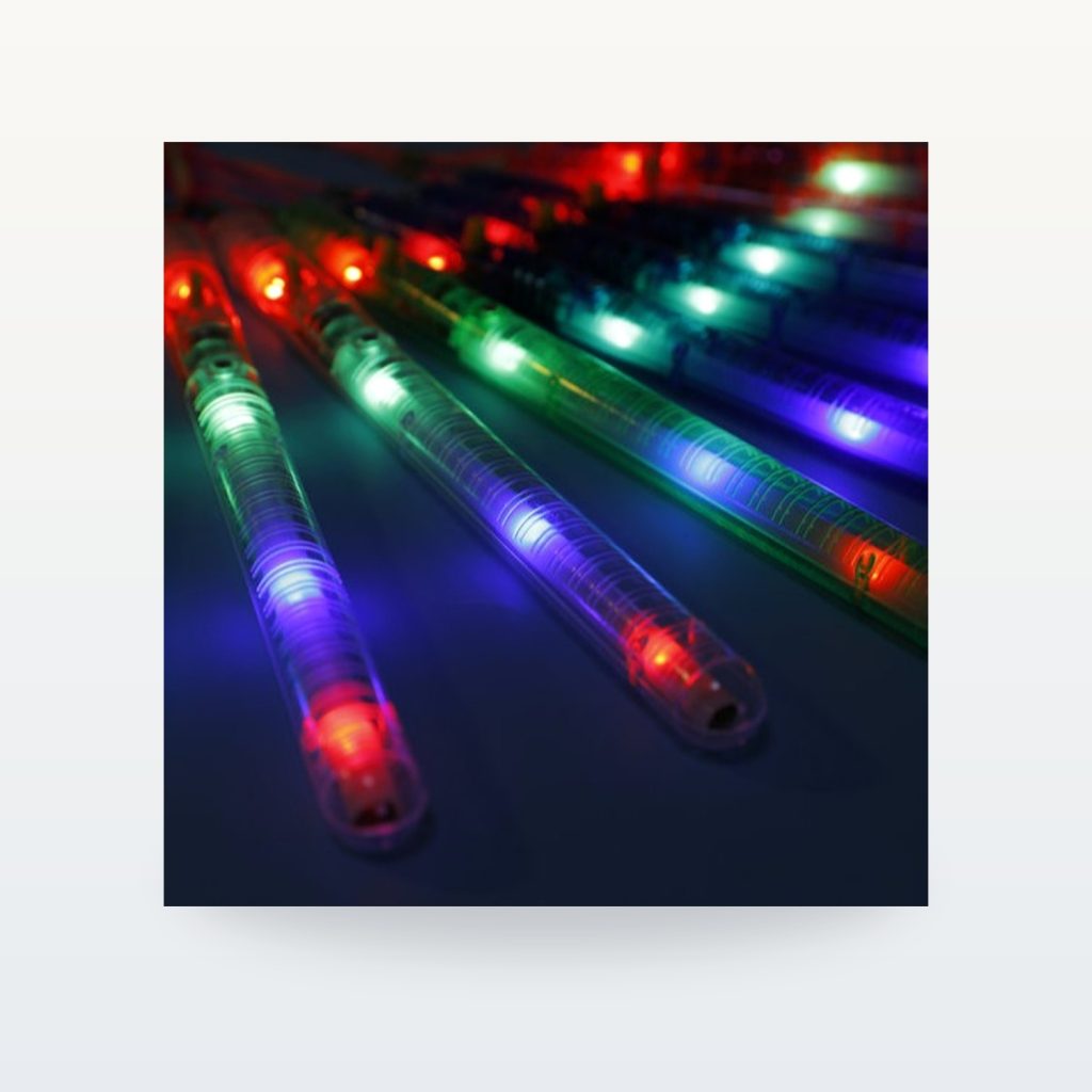 Multicolor LED Light-Up Wands with Lanyards, 21 cm — product overview