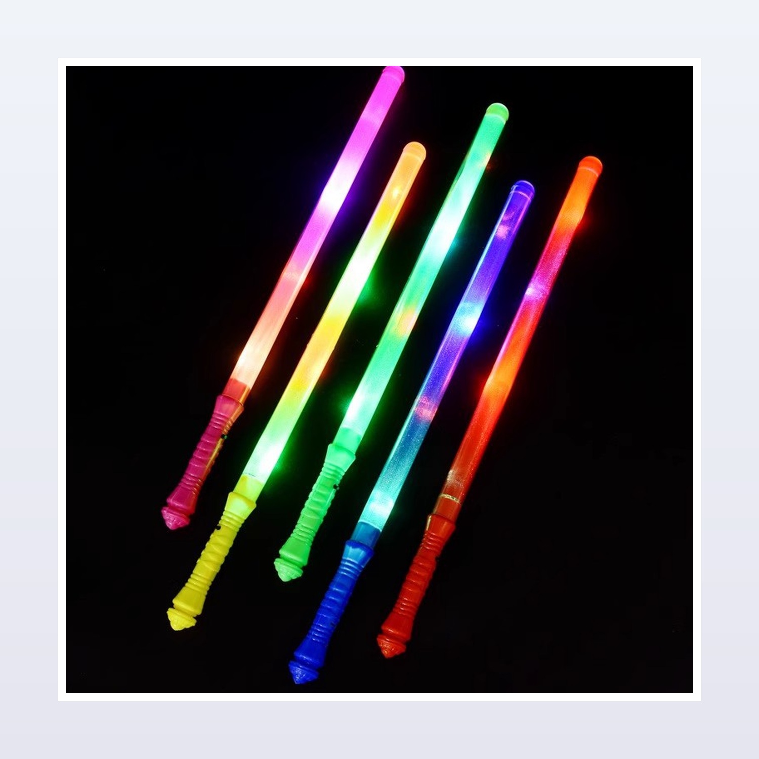 48 cm Multicolor LED Concert Cheer Sticks for Events — product application view two