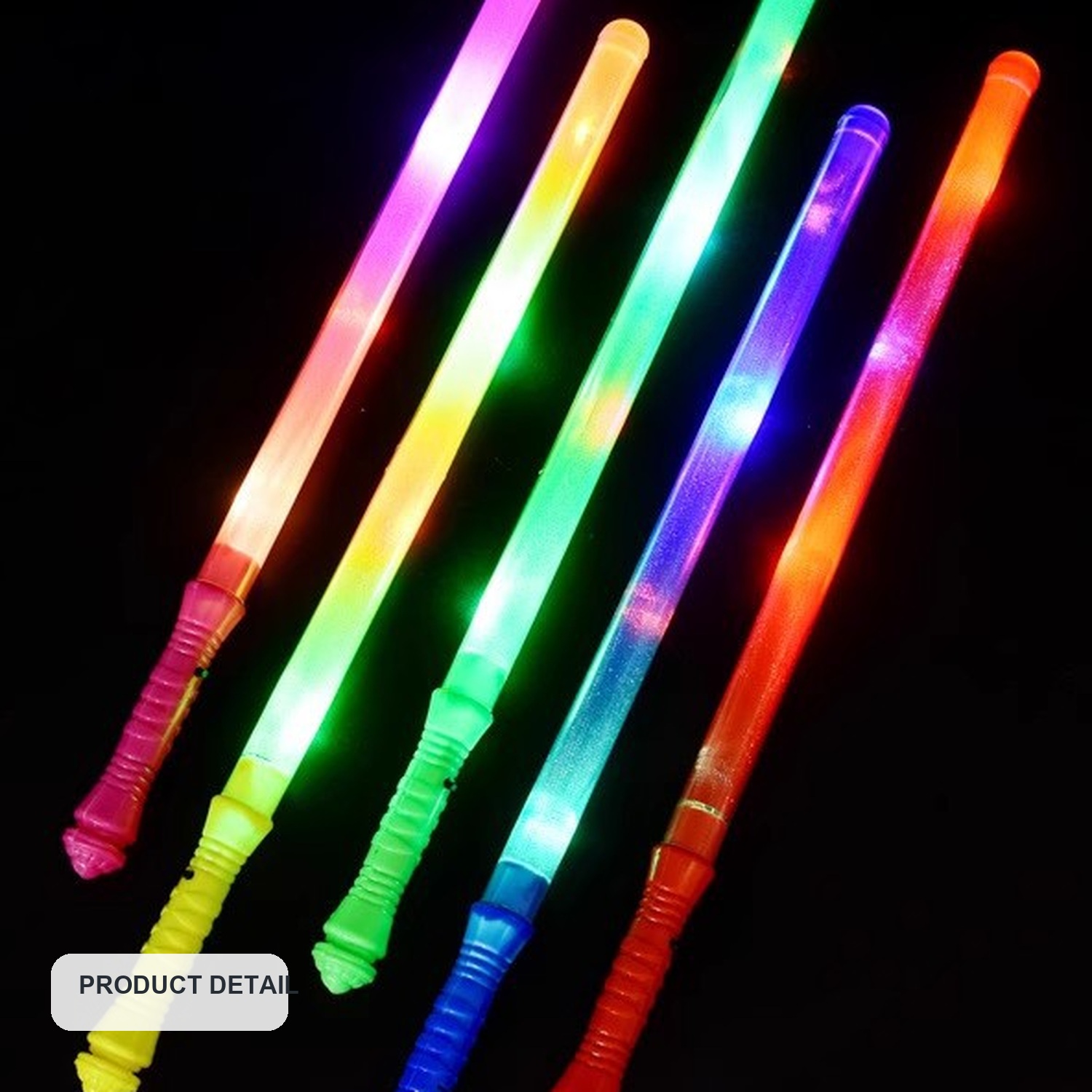 48 cm Multicolor LED Concert Cheer Sticks for Events — product detail view one