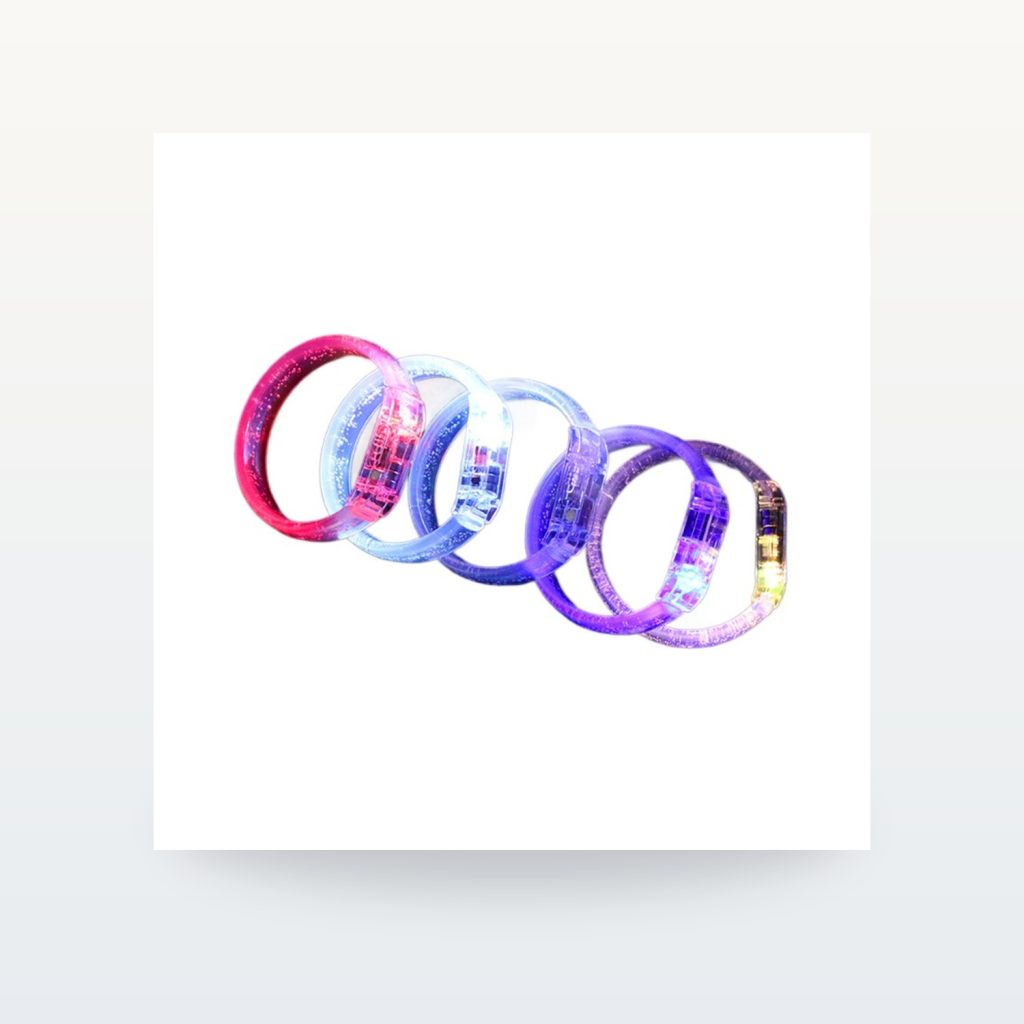 Acrylic LED Light-Up Bracelets for Events, 6.8 cm Diameter — product overview