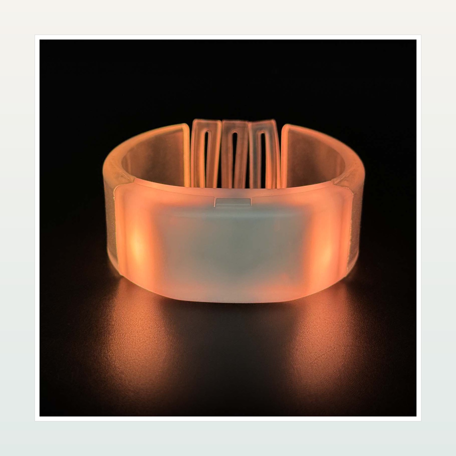15-Color DMX Remote-Control LED Wristbands — product application view one