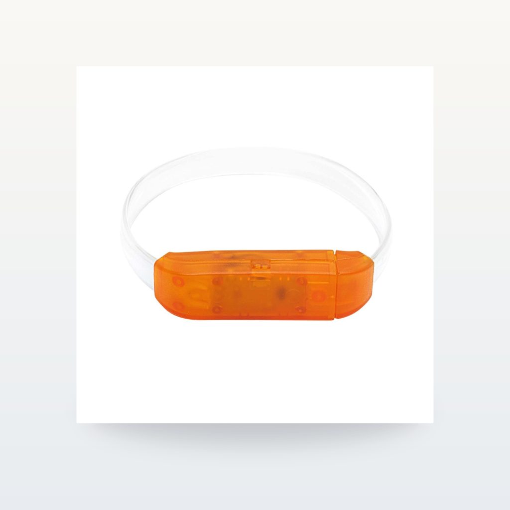 Transparent TPU Sound-Activated LED Wristbands — product overview