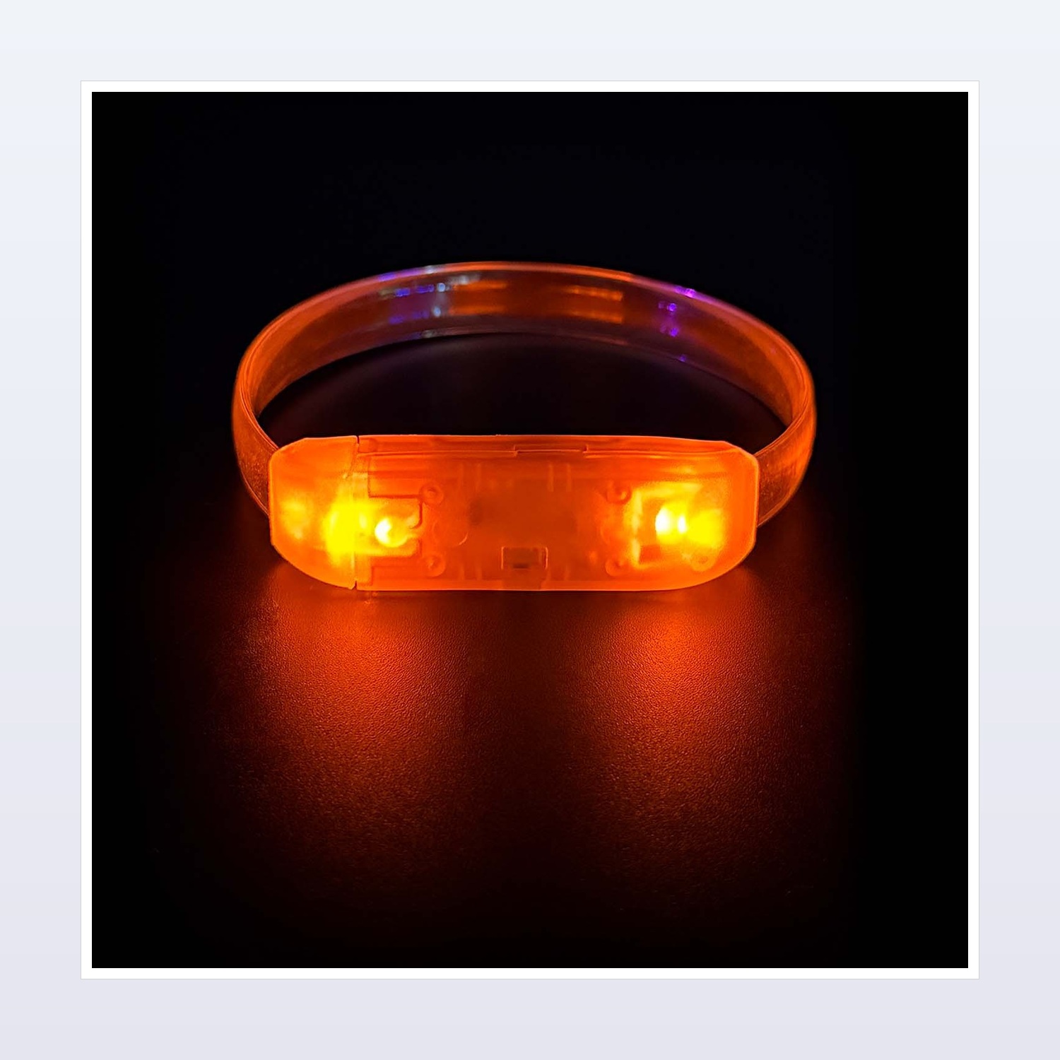 Transparent TPU Sound-Activated LED Wristbands — product application view two