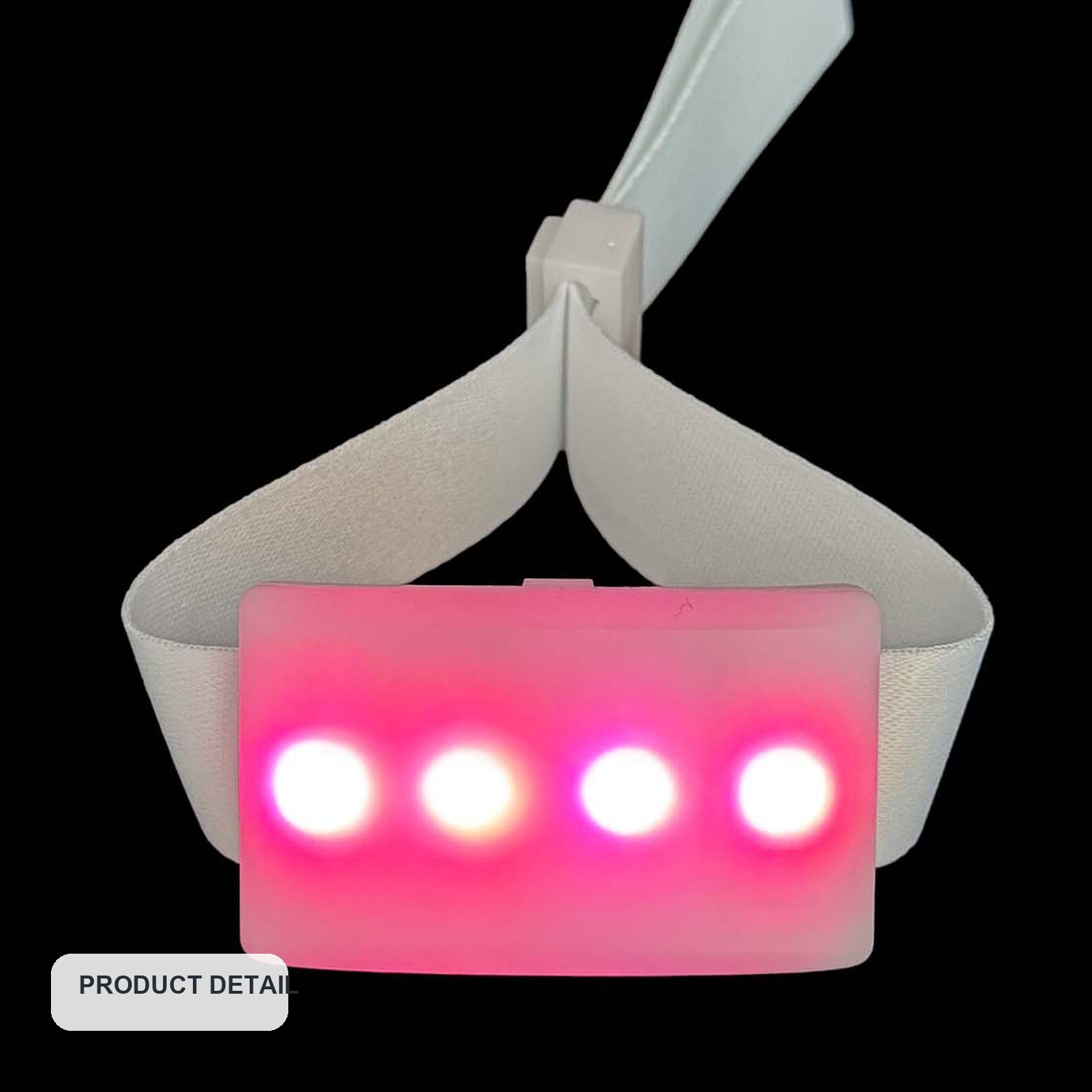 Four-LED Fabric DMX Remote-Control Wristbands — product detail view one