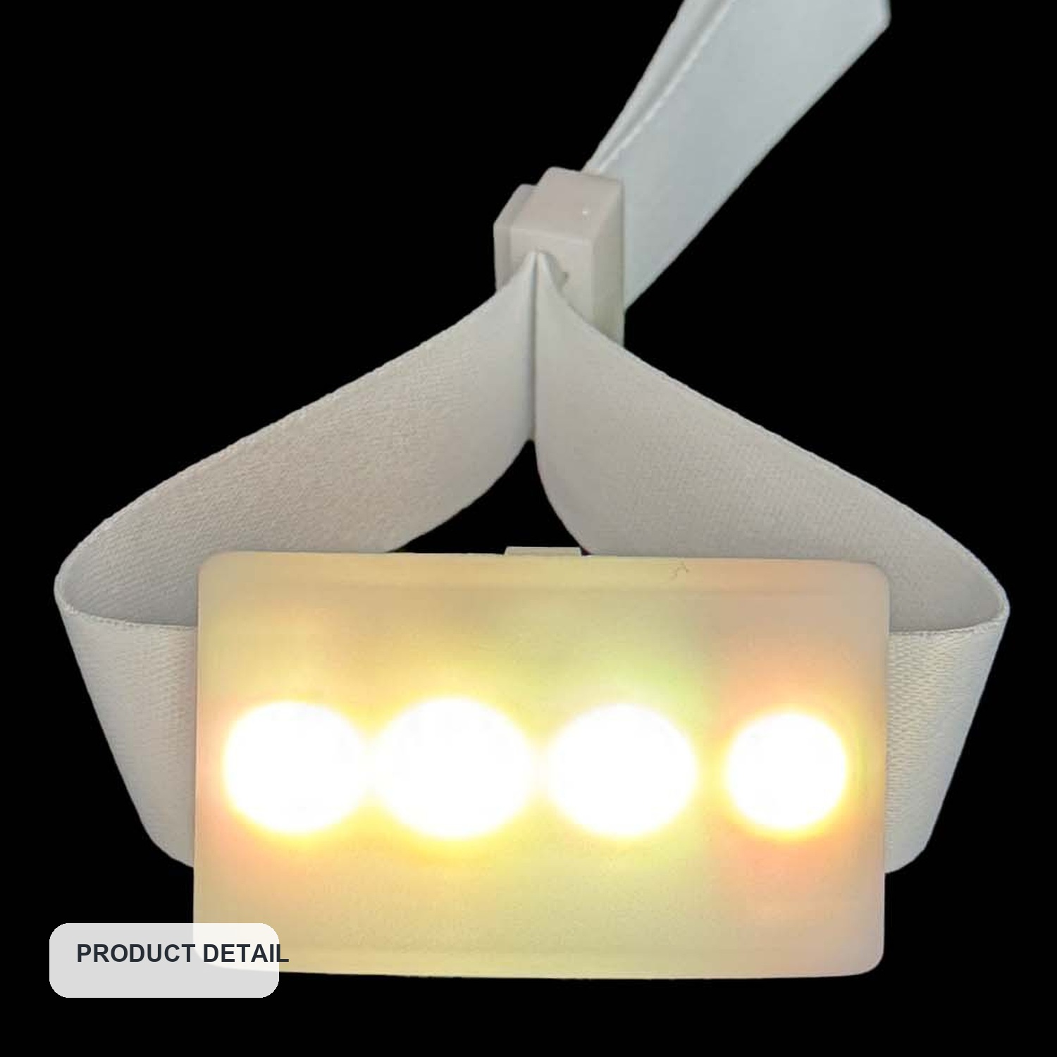 Four-LED Fabric DMX Remote-Control Wristbands — product detail view two