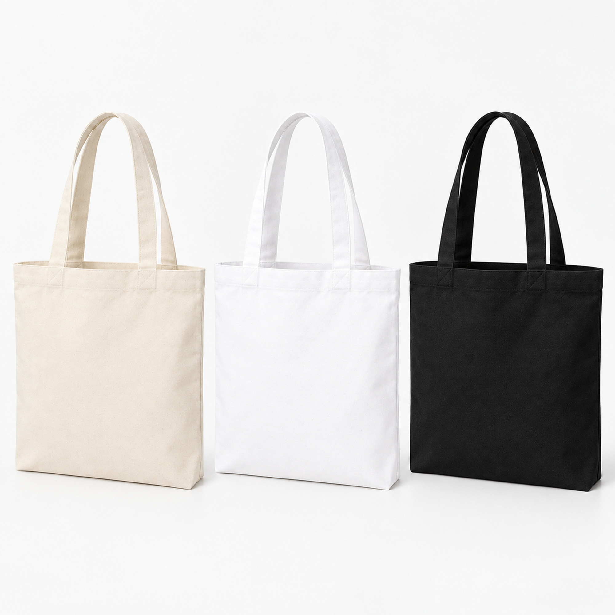 Custom Cotton Canvas Tote Bag available styles and colors