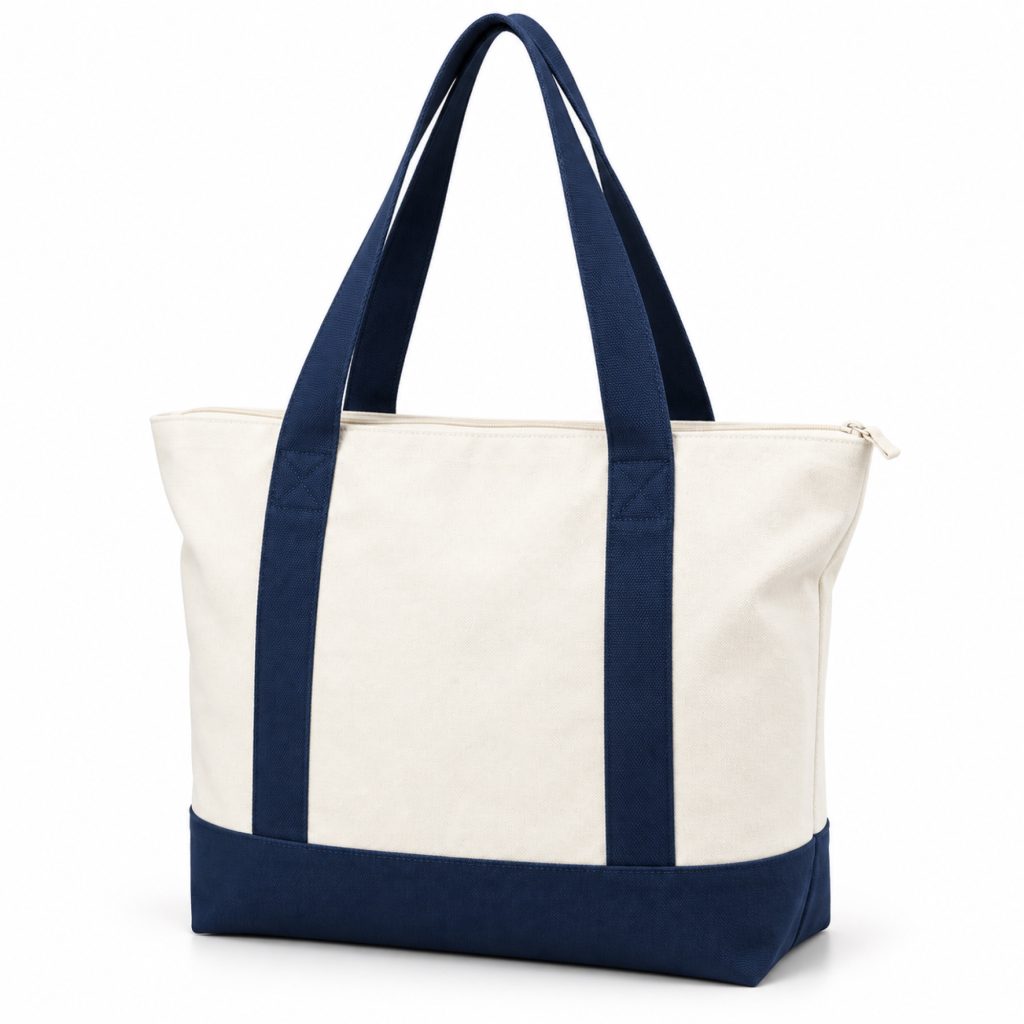 Color-Block Zipper Shoulder Tote main product view
