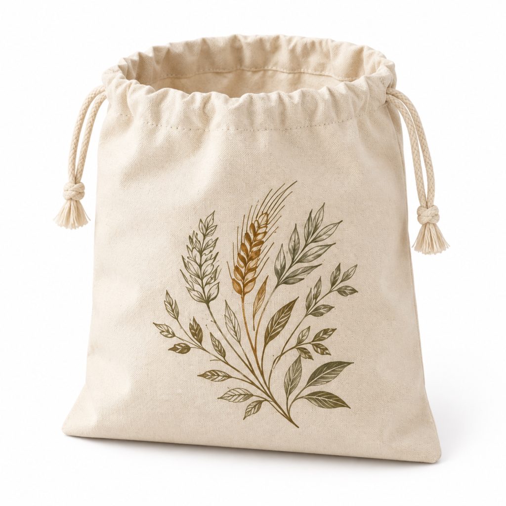 Reusable Drawstring Bread Storage Bag main product view