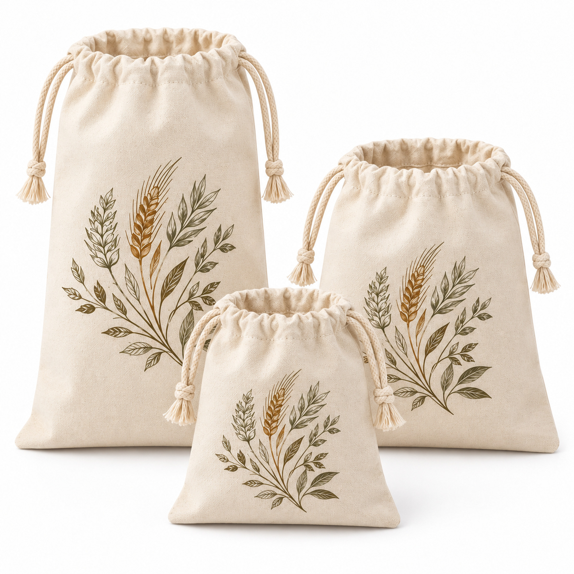 Reusable Drawstring Bread Storage Bag available styles and colors