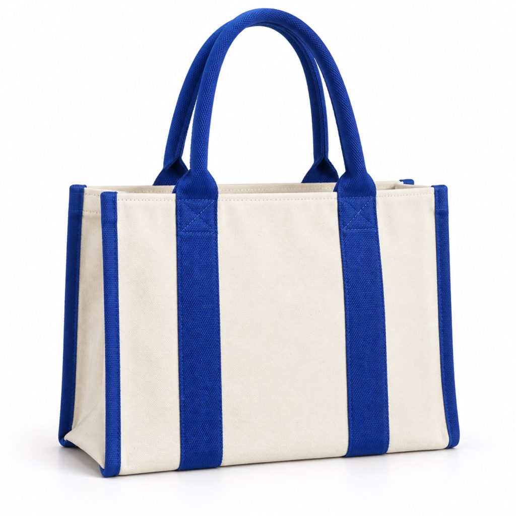 Custom Structured Canvas Tote Bag main product view