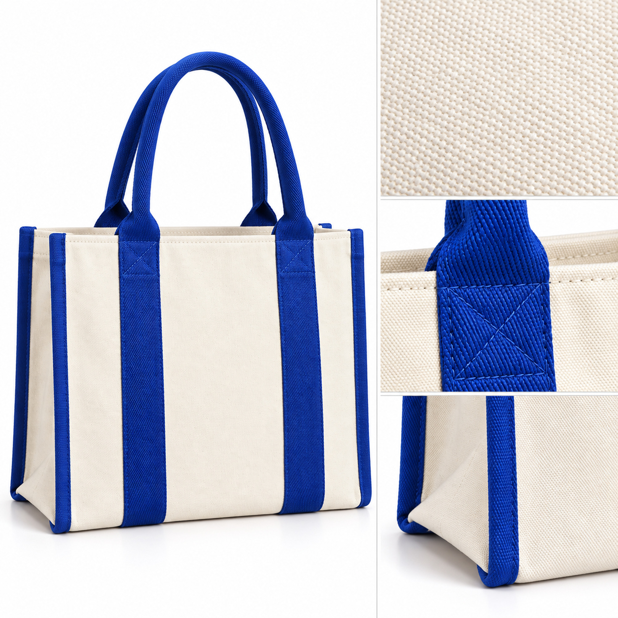 Custom Structured Canvas Tote Bag material and construction details
