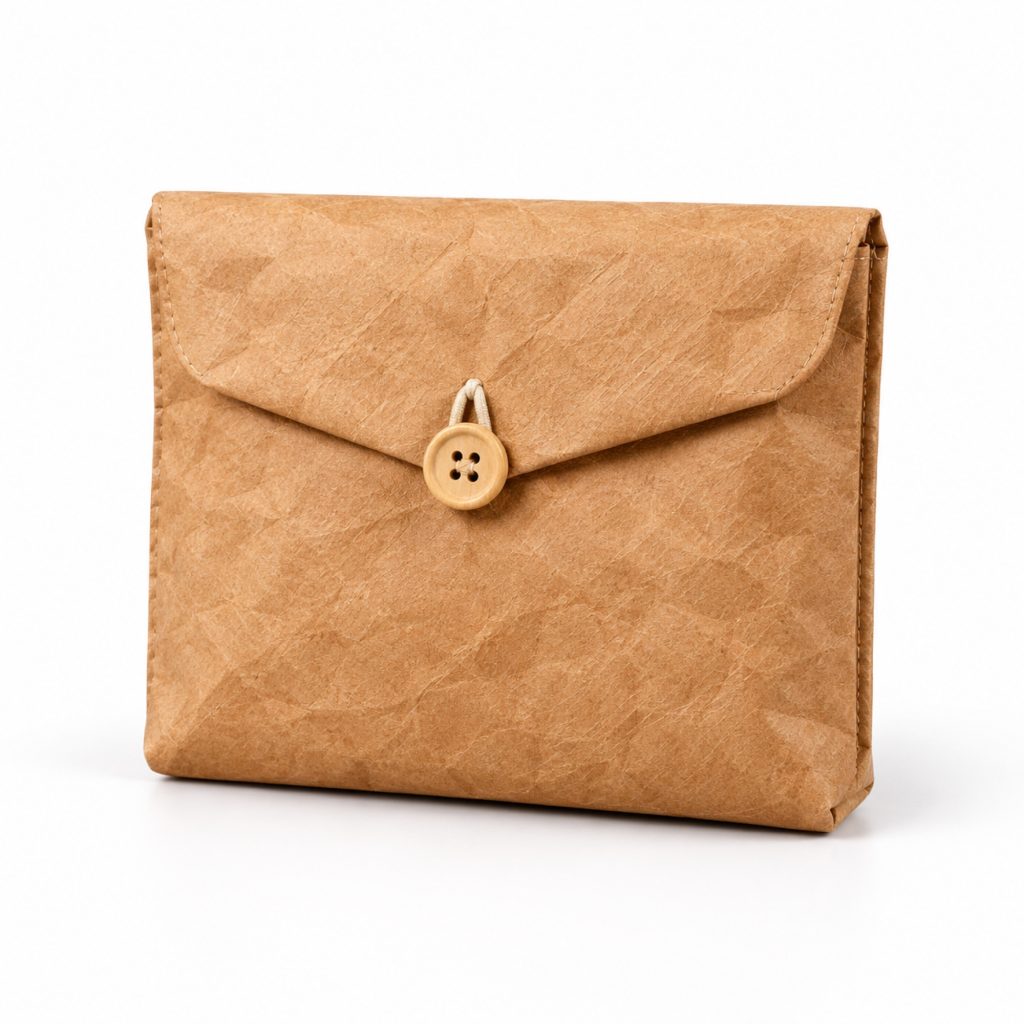 Paper-Textured Fold-Over Envelope Pouch main product view