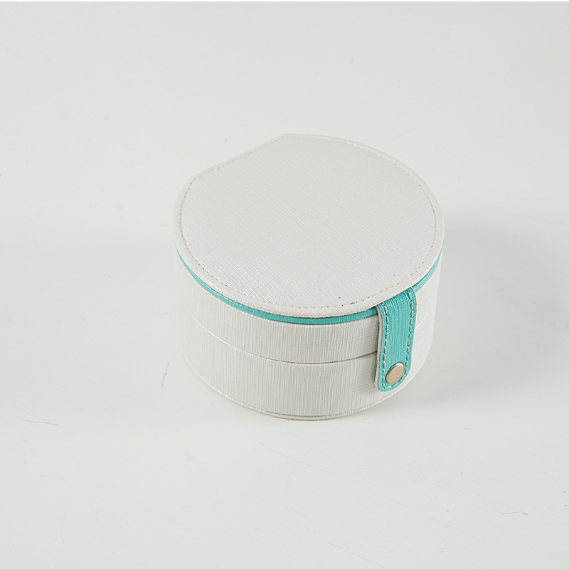 Round Double-Layer Jewelry Case with Mirror additional product view