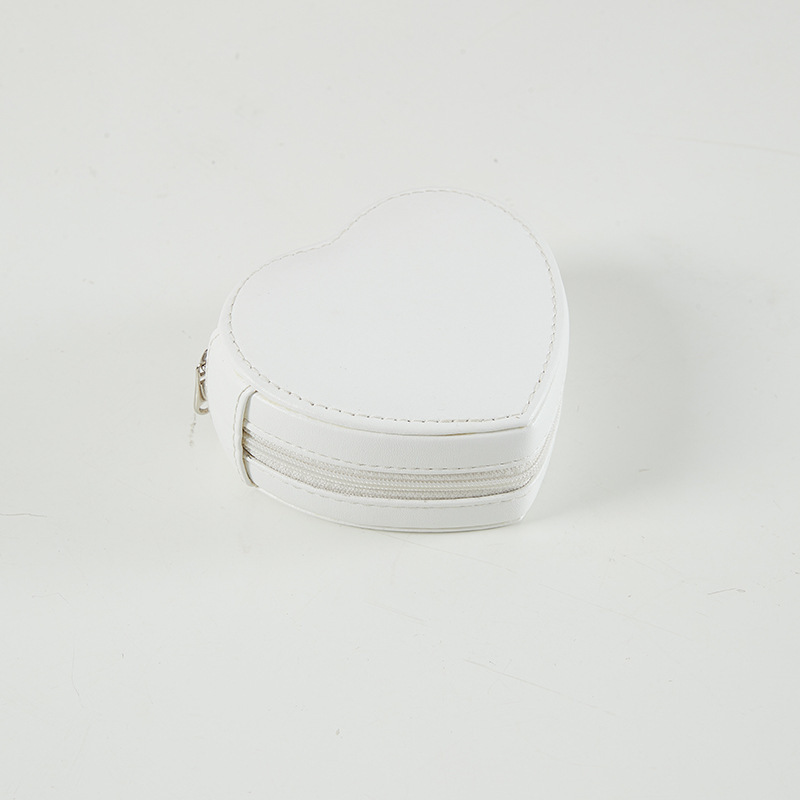 Heart-Shaped Zippered Jewelry Case additional product view