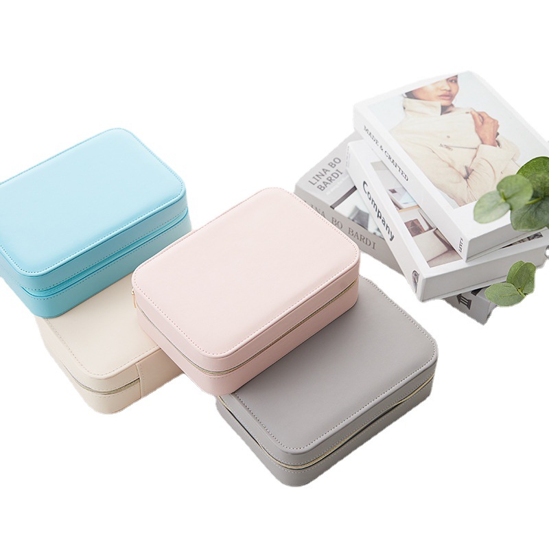 Double-Layer Rectangular Jewelry Organizer available finish view