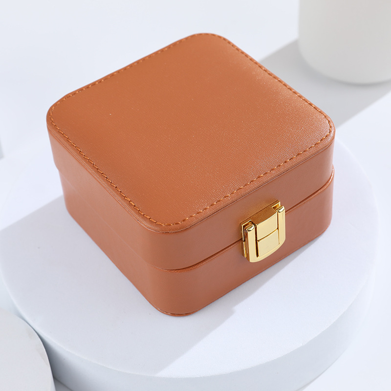 Compact Square Jewelry Box with Clasp additional product view