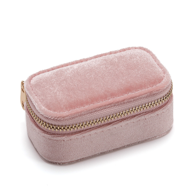 Mini Velvet Zippered Jewelry Case additional product view