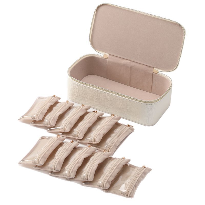 Travel Jewelry Organizer with Removable Pouches available finish view