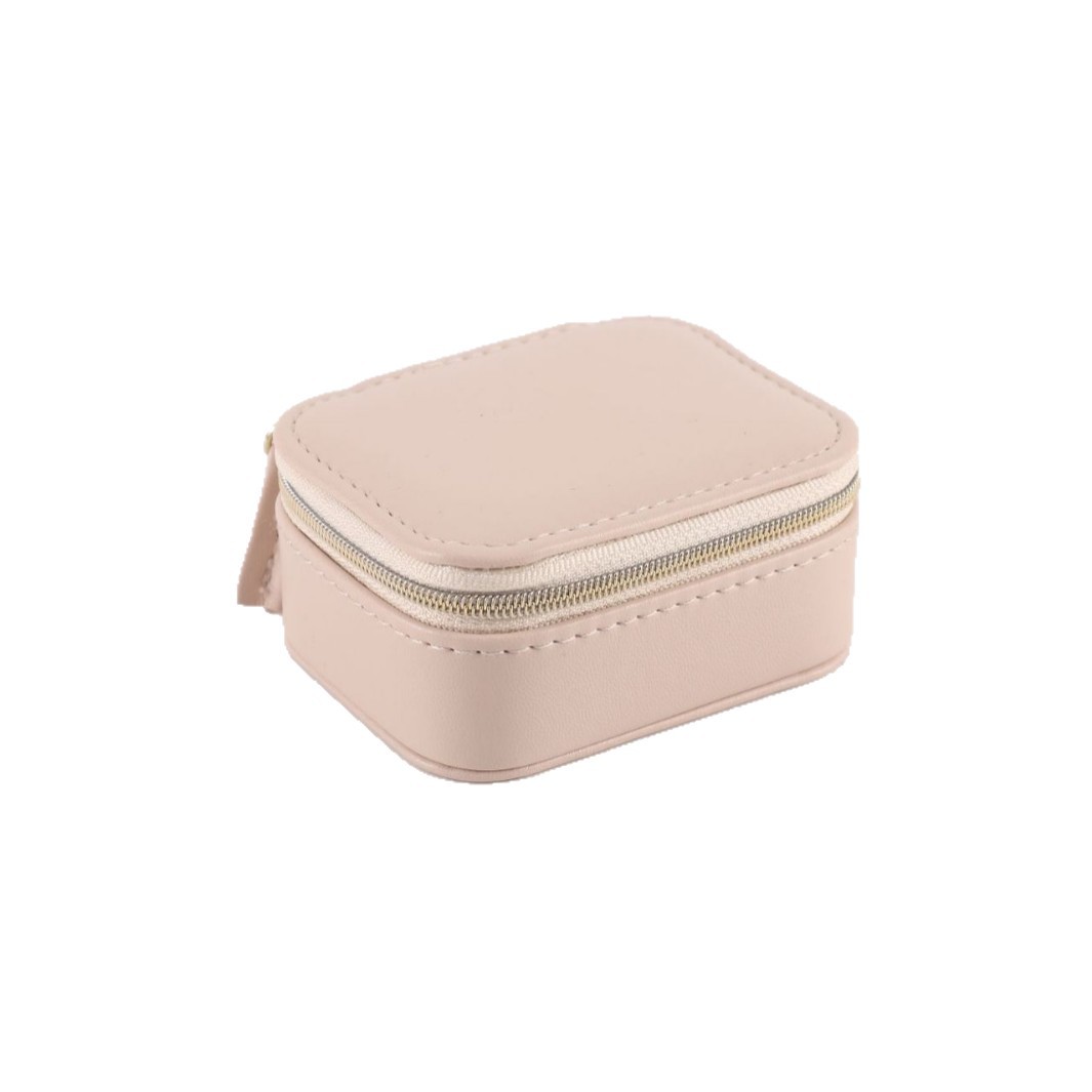 Mini Square PU Travel Jewelry Case available finish view