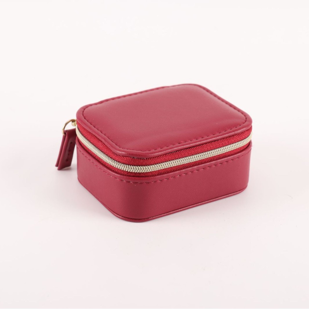 Mini Square PU Travel Jewelry Case additional product view