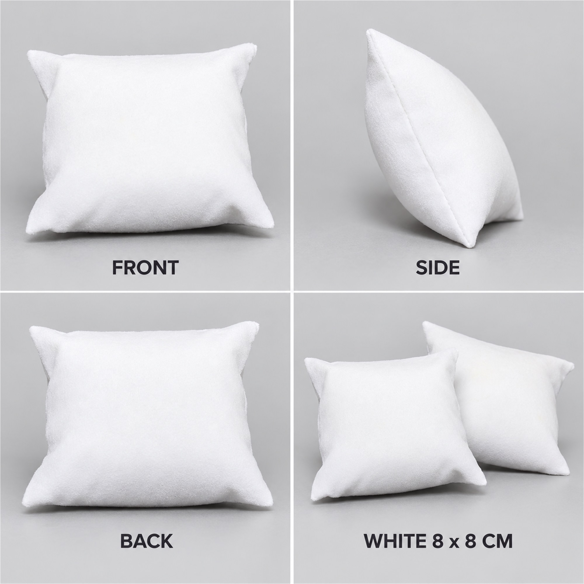 Custom White Velvet Watch And Bracelet Display Pillow available styles and colors