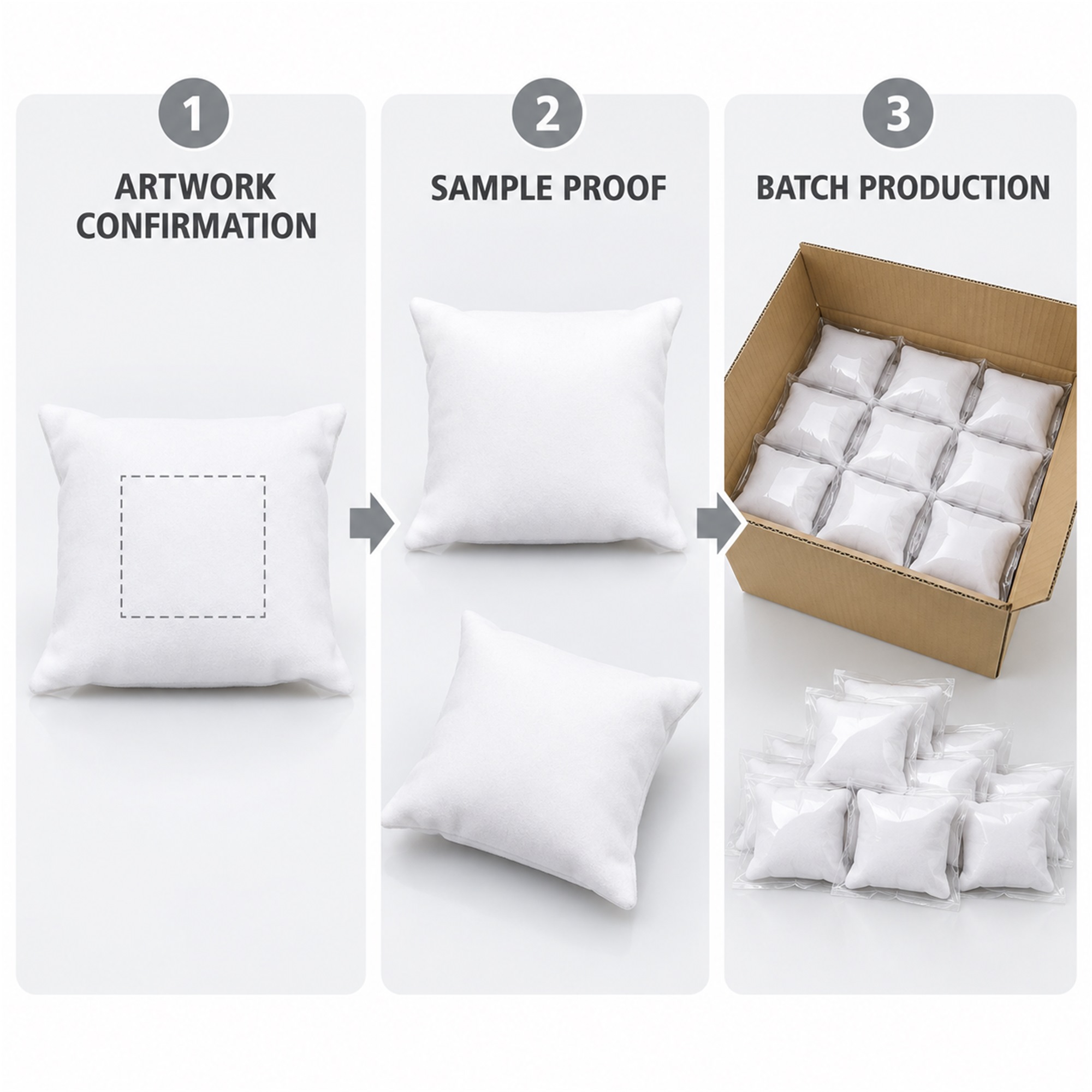 Custom White Velvet Watch And Bracelet Display Pillow custom logo option