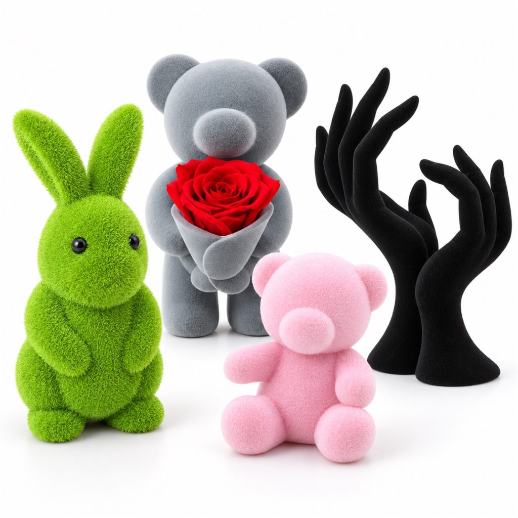 Custom Flocking Processing Service For Resin Crafts And Display Props front product view