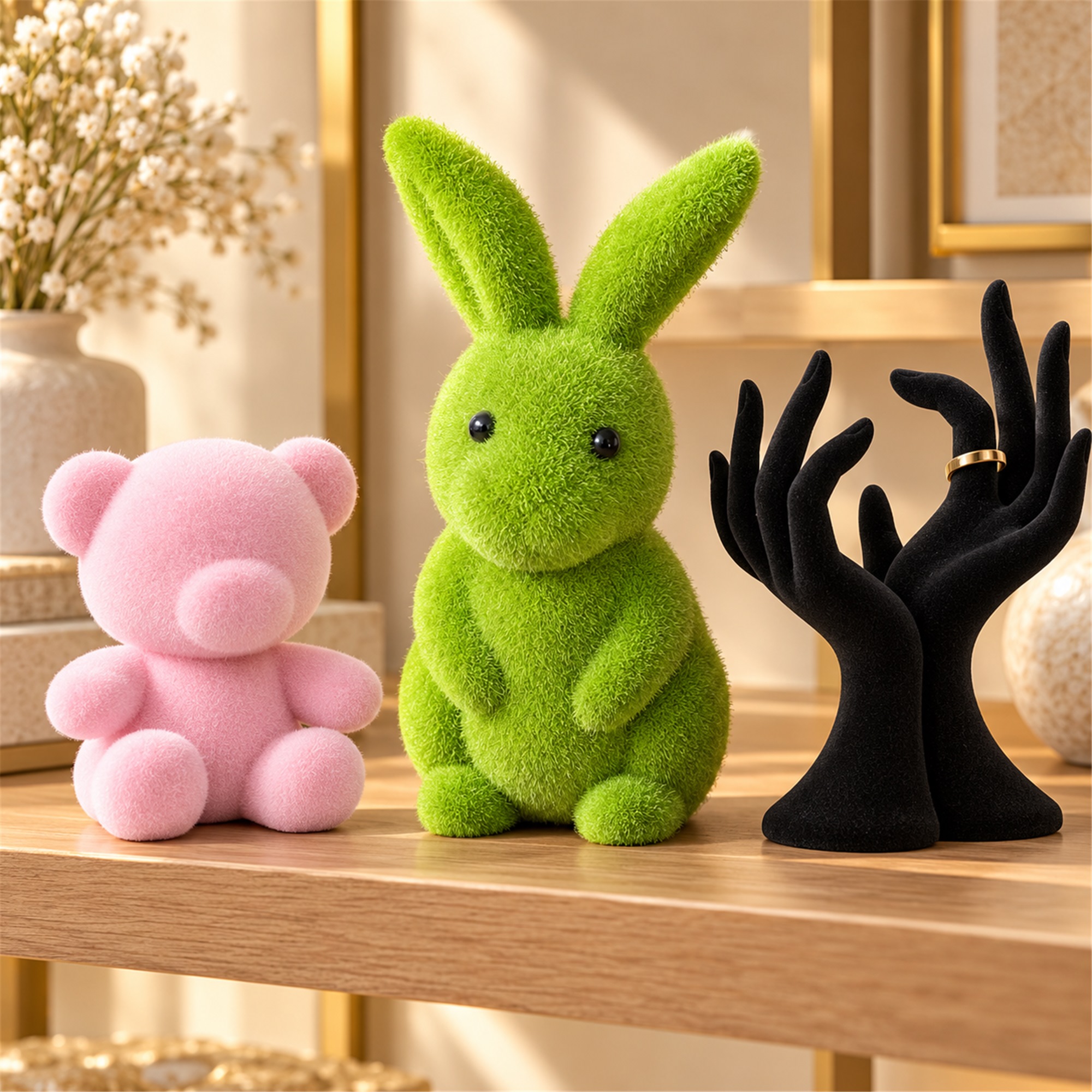 Custom Flocking Processing Service For Resin Crafts And Display Props lifestyle application