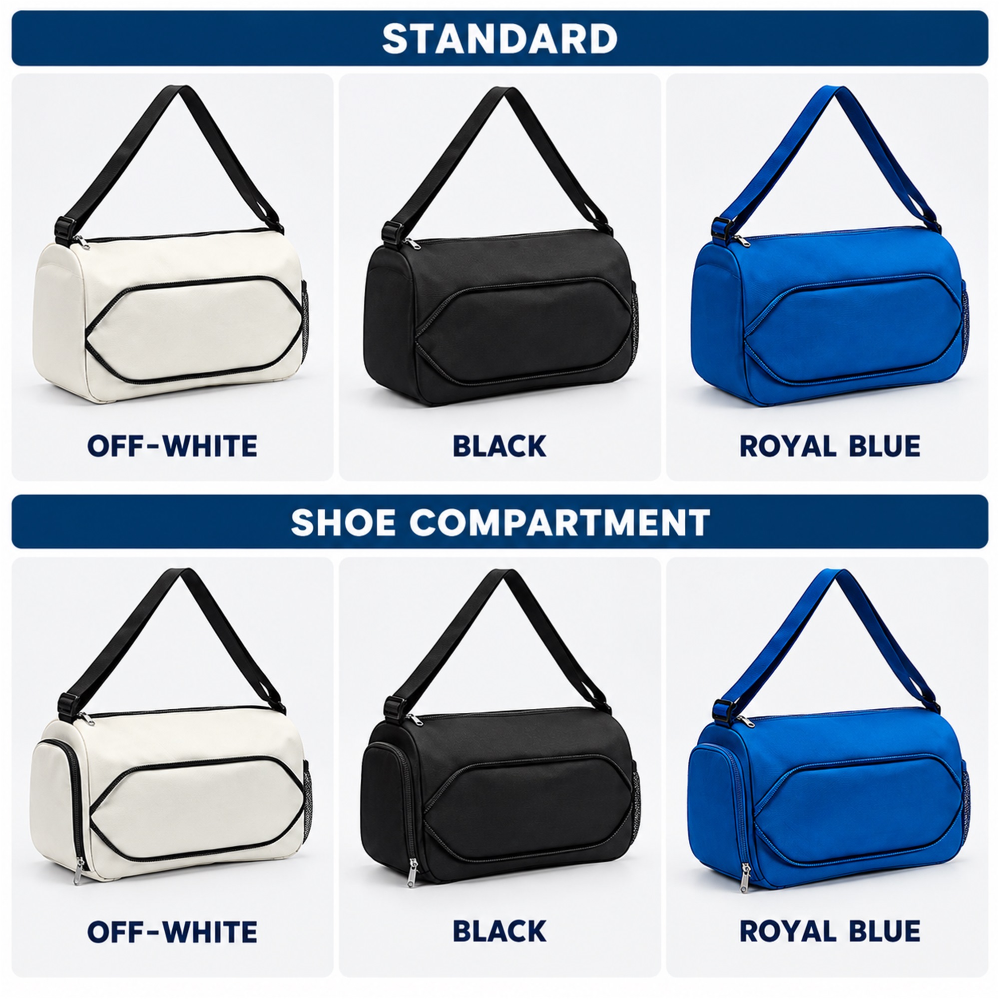 Custom Rectangular Oxford Training And Yoga Shoulder Bag available styles and colors