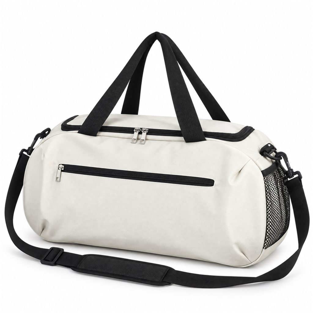 Custom Large 600D High-Elastic Oxford Gym And Travel Duffel front product view