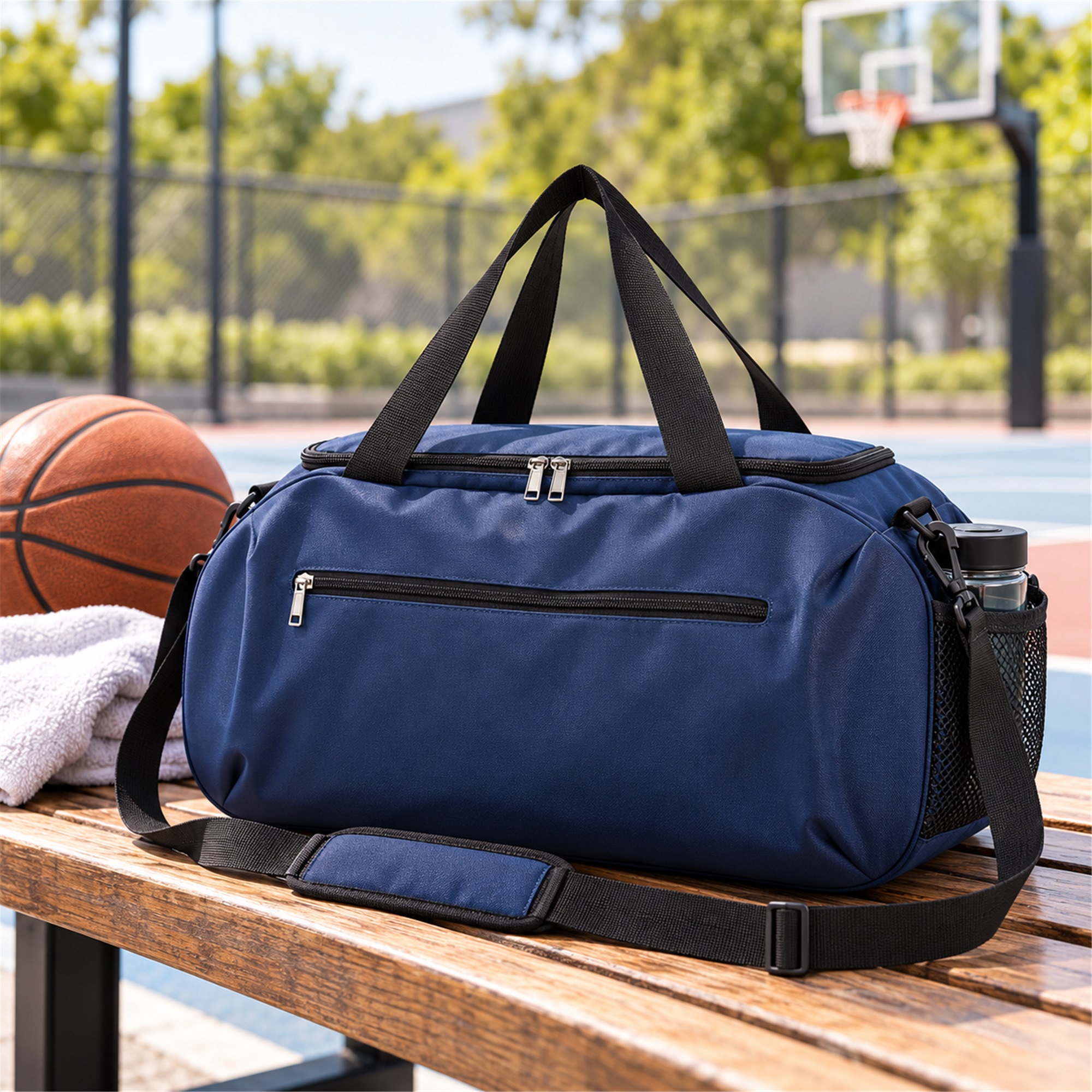 Custom Large 600D High-Elastic Oxford Gym And Travel Duffel lifestyle application