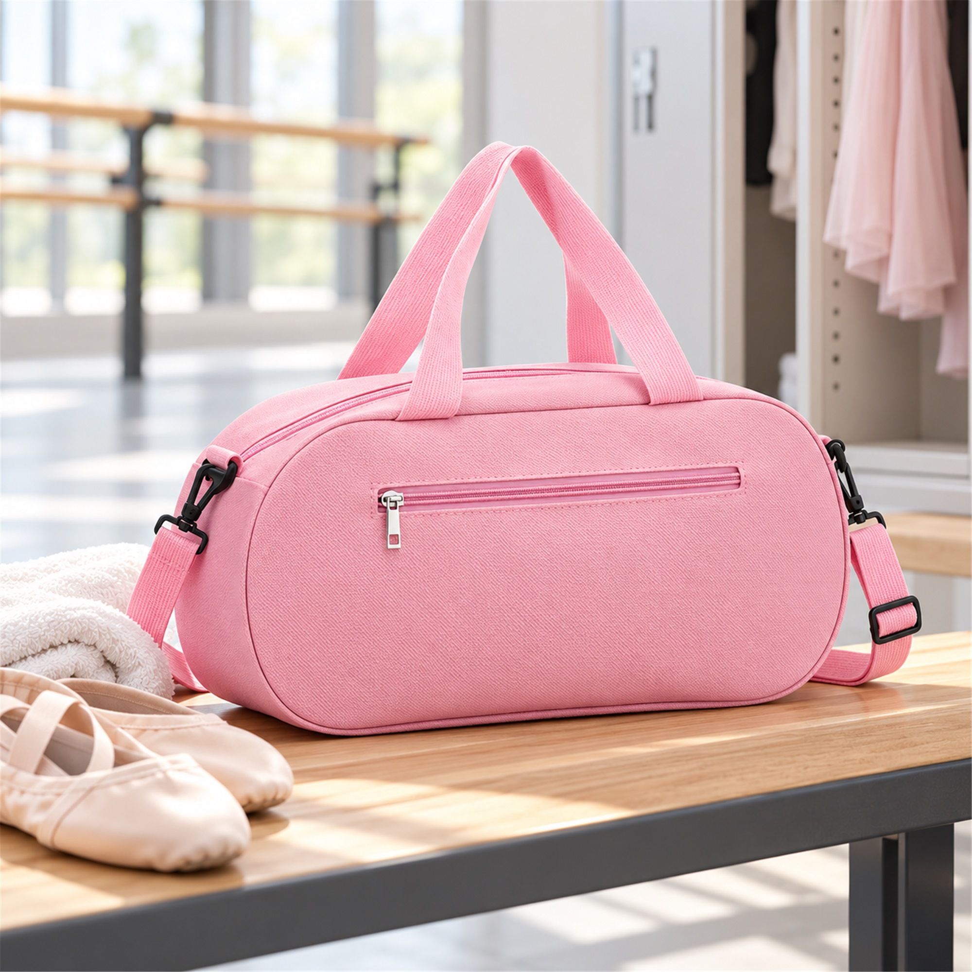 Custom Compact 600D High-Elastic Oxford Dance And Leisure Sports Bag lifestyle application