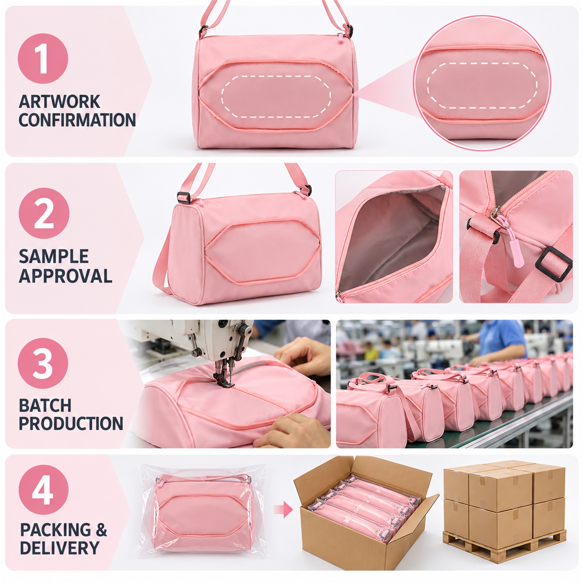 Custom Compact Polyester Children'S Dance Shoulder Bag custom logo option