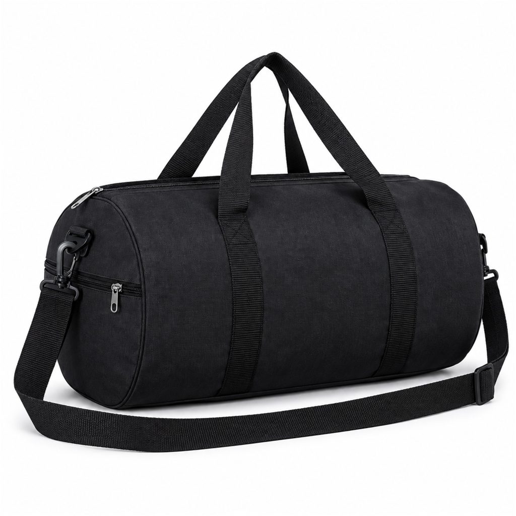 Custom Cationic Gym And Swim Duffel With Independent Shoe Compartment front product view
