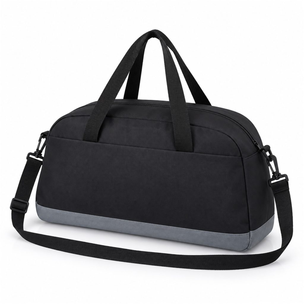 Custom Dense Oxford Shell-Shaped Gym, Yoga And Travel Duffel Bag front product view