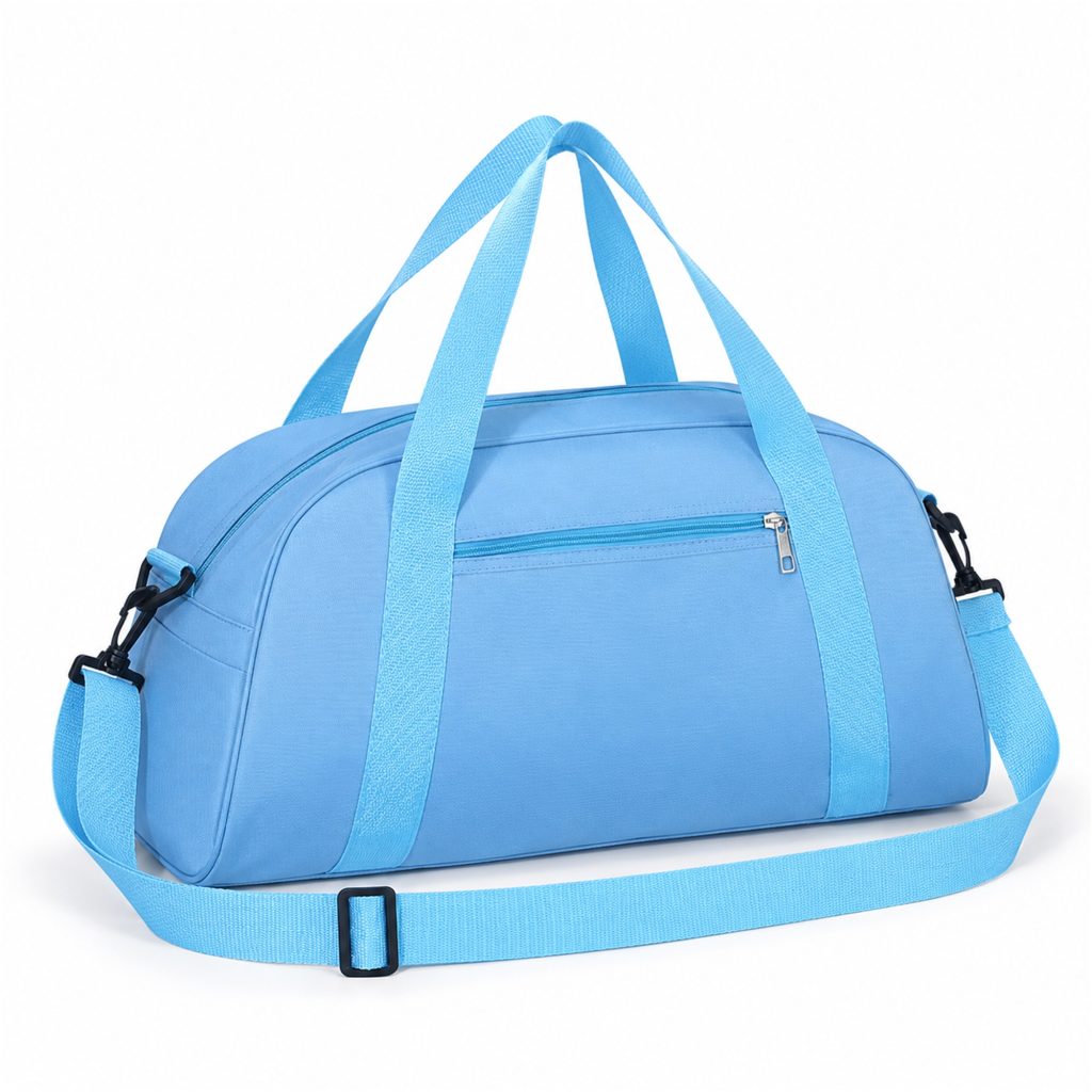 Custom High-Elastic Oxford Gym And Training Duffel Bag With Optional Shoe Compartment front product view