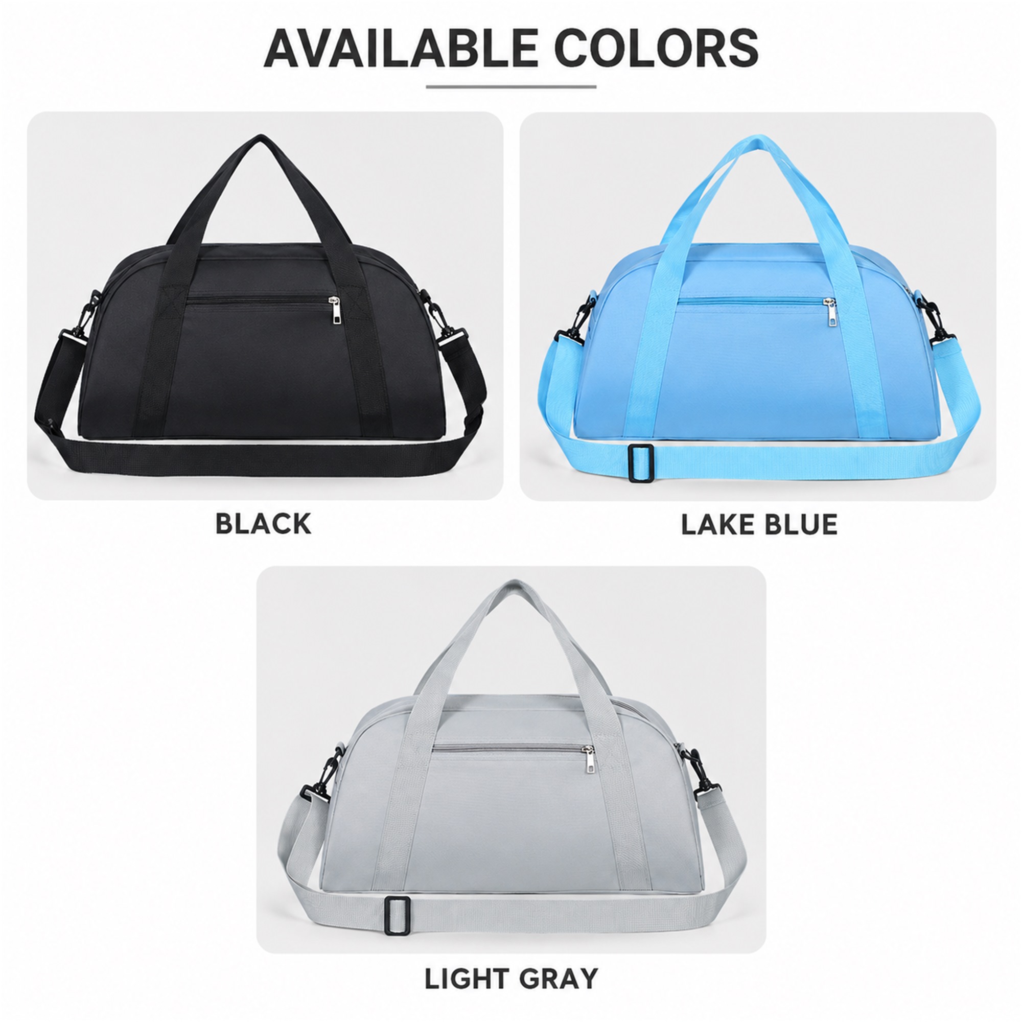 Custom High-Elastic Oxford Gym And Training Duffel Bag With Optional Shoe Compartment available styles and colors